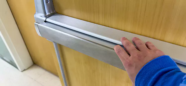 Installing a Push Bar on a Door Cedar Park